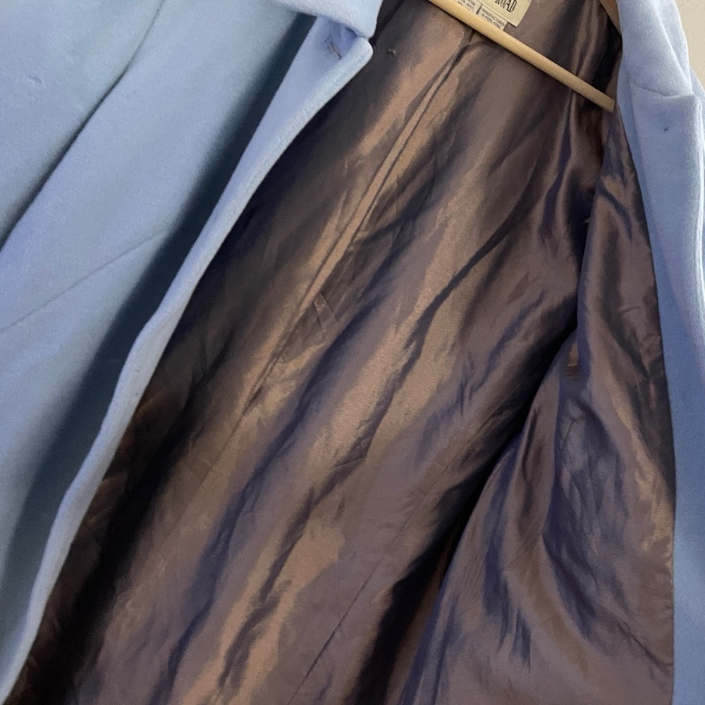 Country Road wool angora trench coat preppy chic classic minimalist fall winter - Picture 14 of 16